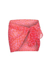 Buffalo, Damen, Strandrock mit Alloverprint, rot-pink bedruckt, 1, rot-pink bedruckt, Zum Binden