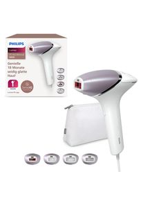 Philips, IPL-Haarentferner &raquo;Lumea S8000 BRI947/00&laquo; 450.000 Lichtimpulse 4 Aufs&auml;tze (Achseln, Bikinizone, K&ouml;rper und Gesicht), Fliederfarben, Mit 4 