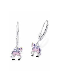 Prinzessin Lillifee, Unisex, Paar Ohrh&auml;nger &raquo;Einhorn&laquo;, Silber-925, Silber-925, Zuckers&uuml;&szlig;er Kinderschmuck