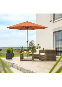 Schneider Schirme, Sonnenschirm &raquo;Adria&laquo; abknickbar, ohne Schirmst&auml;nder, terracotta, Obermaterial: 100% Polyester, terracotta