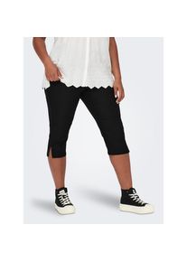 Only CARMAKOMA, Damen, Caprihose &raquo;CARLILA HW KNICKERS PNT&laquo; Sommerhose, Black, N-Gr, 46 - N-Gr, Black, Hose von Only CARMAKOMA