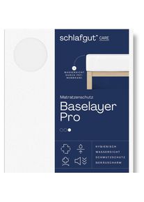 Schlafgut, Matratzenauflage &raquo;Baselayer Matratzenschutz Pro&laquo; wasserundurchl&auml;ssig, wei&szlig;, Matratzenauflage