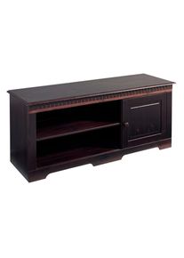 Home Affaire, Lowboard &raquo;Lisa&laquo; Kommode, Breite 130 cm, Belastbarkeit bis 75 kg, dunkelbraun, B/H/T: 130 cm x 55 cm x 45 cm, dunkelbraun