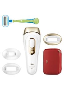 Braun, IPL-Haarentferner &raquo;Silk&middot;expert Pro 5 PL5262&laquo; pro Minute bis zu 125 Lichtimpulse 3 Aufs&auml;tze, Aufbewahrungstasche, Venus Rasierer, wei&szlig;/gold, [