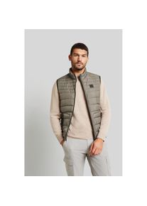 Bugatti, Herren, Steppweste aus leichter Nylonware, beige, 60, Mit Stehkragen