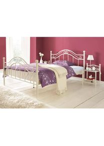 Home Affaire, Metallbett, cremewei&szlig;, Liegefl&auml;che L&auml;nge Breite: 200 cm x 140 cm, cremewei&szlig;