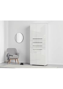 OTTO home, Garderobenschrank &raquo;Piano&laquo; UV lackiert, hochgl&auml;nzend, Soft-Close Funktion, Kristallwei&szlig; Hochglanz, Aus FSC -zertifiziertem Holzwerkstoff zum