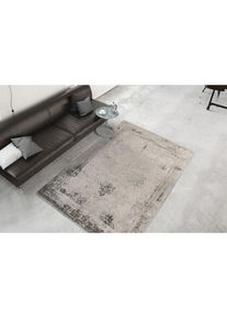 Calo-deluxe, Teppich &raquo;Hector 285&laquo; rechteckig 10 mm H&ouml;he Vintage Design, Wohnzimmer, anthrazit, Baumwolle, Kunstfaser, B : 120 cm 1 Stk. - 10 mm, 