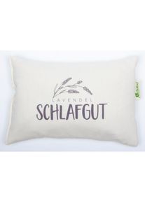 Herbalind, Kr&auml;uterkissen &raquo;5046 Lavendelkissen SCHLAFGUT&laquo;, natur/anthrazit, Kr&auml;uterkissen