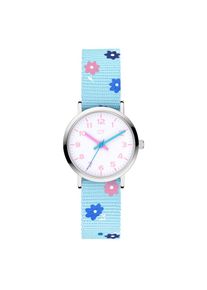 Cool Time, Damen, Quarzuhr &raquo;The Cool Flower Power&laquo; Armbanduhr, Kinderuhr, M&auml;dchen, analog, hellblau, Putzige Kinderarmbanduhr