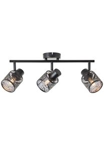 Brilliant, Deckenstrahler &raquo;Bano&laquo; E14 1 Stk. Retro Style, schwenkbar, dimmbar, 20cm H&ouml;he 52cm Breite - E14 Fassung, schwarz matt, 3, schwarz matt