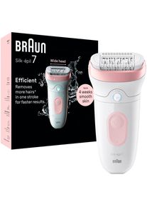 Braun, Epilierer &raquo;Silk-&eacute;pil 7 7-000&laquo; Massagerollenaufsatz, Wet&Dry, rosa,
