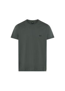 BOSS, Herren, T-Shirt Rundhals, Jersey, kleines Logo, regular fit, Open Green 345, XL, Rundhalsshirt von BOSS