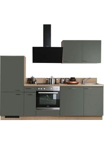 KOCHSTATION, K&uuml;chenzeile &raquo;KS-Scafa, vormontiert, mit h&ouml;henverstellbaren F&uuml;&szlig;en, vormontiert, mit&laquo; Soft-Close, wahl. mit E-Ger&auml;ten inkl. Geschirrsp&uuml;ler,