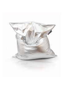 Kinzler, Sitzsack &raquo;Nugget, XXL&laquo; 1 Stk. tlg. gold- oder silberfarben, Outdoor geeignet, Wohnzimmer & Kinderzimmer, silberfarben, Polyester,