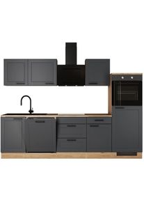 Flex-Well, K&uuml;che &raquo;ROMEO & JULIA, im Landhaus-Stil, Breite 280 cm&laquo; L-280-2317-044-ROMEO, wahlweise mit E-Ger&auml;ten und Sp&uuml;le in edelstahl oder schwarz, 