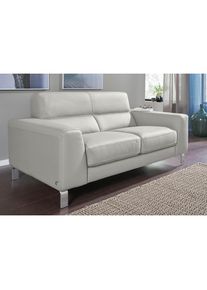 Calia italia, 2-Sitzer &raquo;Simon, erstklassiger Sitzkomfort und tolles Design&laquo; in zwei Lederqualit&auml;ten, tortora, Leder BULL;Leder SORRENTO,