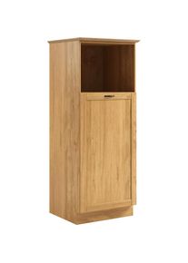 Home Affaire, Backofen/K&uuml;hlumbauschrank &raquo;Teramo&laquo; Breite 60 cm, 1 T&uuml;r, 1 offenes Fach, natur, Massivholz, natur - B/H/T: 60 cm x 170 cm x 60 cm,
