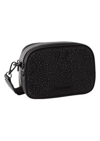 MARCO TOZZI by GMK, Damen, Umh&auml;ngetasche, Damen Schultertasche, Minibag, Clutch mit Strasssteinen besetzt, schwarz, schwarz, Gr. B/H/T = 20/16/8 cm
