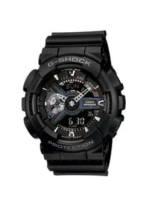 Casio G-SHOCK, Herren, Chronograph Quarzuhr,Armbanduhr,Herrenuhr,digital, bis 20 bar wasserd.Resinarmband, schwarz-rauchblau, Moderner Chronograph f&uuml;r