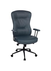 Duo Collection, Chefsessel &raquo;Rio&laquo; (), blaugrau + schwarz, 100% Polyester, B/H/T: 124 cm x 72 cm, blaugrau + schwarz