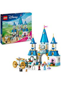 Lego , Konstruktionsspielsteine &raquo;Cinderellas Schloss und Pferdekutsche (43275), Lego Disney Princess&laquo; Made in Europe, bunt, Konstruktionsspielsteine