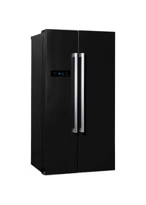 Hanseatic, Side-by-Side &raquo;HSBS17990DBK&laquo; 176, 5 cm hoch 89, 7 cm breit NoFrost, Schnellk&uuml;hlfunktion, Urlaubsschaltung, 4 Jahre Garantie, schwarz, 