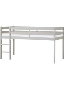 Hoppekids, Spielbett &raquo;ECO COMFORT, Hochbett, in 2 Einzelbetten teilbar&laquo; H&ouml;he 72cm, Farbe & Gr&ouml;&szlig;e & Matratze, Grau, Liegefl&auml;che L&auml;nge Breite: 200 cm x 