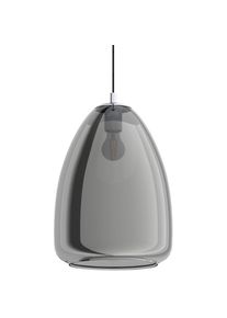 Eglo, H&auml;ngeleuchte &raquo;ALOBRASE&laquo; E27 1 Stk. Pendelleuchte Esstisch aus Metall und bedampften Glas, E27, &Oslash; 30 cm, grau, 1, grau