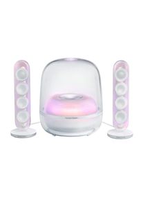 Harman/Kardon, 2.1 Soundsystem &raquo;SoundSticks 5&laquo; 2.1 (A2DP Bluetooth AVRCP Bluetooth Bluetooth 190 W) 2.1-Channel Bluetooth Speaker mit HDMI, White, App