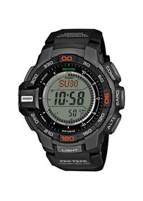 Casio PRO TREK, Herren, Chronograph Quarzuhr, Armbanduhr, Herrenuhr, Funk, Solar, Stoppfunktion, Weltzeit, schwarz, Funktionaler Chronograph f&uuml;r 