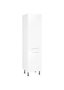 Wiho-K&uuml;chen wiho K&uuml;chen, Seitenschrank &raquo;Ela&laquo; 50 cm breit, h&ouml;henverstellbare F&uuml;&szlig;e, Front: Wei&szlig; Glanz, Korpus: Wei&szlig;, B/H/T: 50 cm x 195 cm x 58 cm, Front: Wei&szlig; 