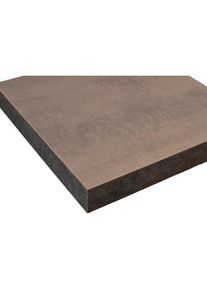 IMPULS K&Uuml;CHEN, Arbeitsplatte &raquo;4 cm stark&laquo; in vielen Breiten, passend zu allen Serien, von vier Seiten bekanntet, Beton-Optik Schiefer dunkelgrau, 