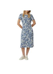 s.Oliver, Damen, Jerseykleid Sommerkleid mit Knoten-Detail, BLUE, N-Gr, 36 - N-Gr, BLUE, Kleid von s.Oliver Red Label