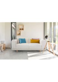 OTTO home, 2-Sitzer &raquo;Maroon&laquo; in skandinavischem Design, mit losen Kissen, beige, Struktur grob ( 100% POLYPROPYLEN;Struktur fein ( 100% Polyester);