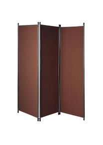 Angerer Freizeitm&ouml;bel, Paravent &raquo;Swingtex&laquo; (B/H): ca. 165x165 cm, braun, Acryl, Stahl, B/H/T: 165 cm x 165 cm, braun