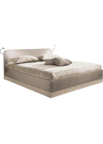 Westfalia Schlafkomfort, Bett, Bezug 100% Polyester/ Absetzung Kunstleder 100% PU- pflegeleicht, Polsterung: Polsterwatte, Material Gestell: 