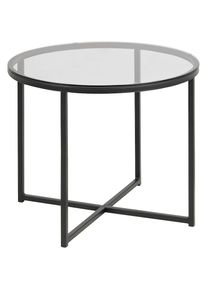 ACTONA GROUP, Couchtisch &raquo;Conrad, TOPSELLER! runder Kaffeetisch, Scandi design, B: 55&laquo; Couchtisch, Sofatisch, OTTOs Choice, Tischplatte aus gerauchtem