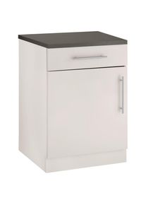 Wiho-K&uuml;chen wiho K&uuml;chen, Unterschrank &raquo;Cali&laquo; 60 cm breit, Front und Korpus: Cashmere, Arbeitsplatte: Granit Grau, B/H/T: 60 cm x 85 cm x 60 cm, Front und Korpus: 