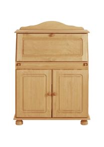 Home Affaire, Sekret&auml;r &raquo;Mette, Schreibtisch im Landhausstil, &laquo; aus Massivholz, Breite 82 cm, natur gebeizt/gewachst, B/H/T: 75 cm x 107 cm x 30 cm, 