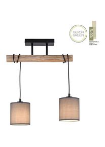 JUST LIGHT, Deckenleuchte &raquo;GREEN TRIB&laquo; E27 1 Stk., taupe, 2, taupe