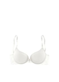 Lascana, Damen, Schalen-BH &raquo;Nina Dessous&laquo; mit B&uuml;gel, mit nahtlosen Cups und Spitze seitlich, Dessous, creme, 70 - Cup C, Nahtlose, leicht wattierte 