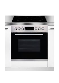 Hanseatic, Induktions Herd-Set &raquo;65C90C7-E11B200&laquo; Das Wasser sehr schnell zum Kochen bringen, dank Induktion, edelstahlfarben, Restw&auml;rmeanzeige am 