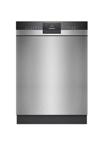 Siemens, Unterbaugeschirrsp&uuml;ler iQ300 &raquo;SN43ES28AE&laquo; 13 Ma&szlig;gedecke Made in Germany, flexible K&ouml;rbe & Schubladen, Sp&uuml;lturbo varioSpeed, Geb&uuml;rsteter Stahl