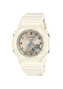 Casio G-SHOCK, Damen, Chronograph Quarzuhr, Armbanduhr, Damenuhr, Herrenuhr, Stoppfunktion, Resinband, creme-wei&szlig;, Moderner Chronograph f&uuml;r Sie & Ihn