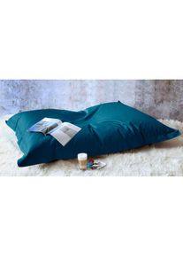 Kinzler, Sitzsack &raquo;Sylt&laquo; 1 Stk. tlg. Uni Farben, Bezug aus Baumwolle, ideal im Wohnzimmer & Kinderzimmer, dunkelblau, Baumwolle,