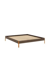 Karup Design, Bettgestell &raquo;CORE BED Bodenbett, Holzrahmen, Futonbett, Jugendbett, Holzbett&laquo; Massivholzbett mit Lattenrost, Kiefer massiv, Doppelbett 