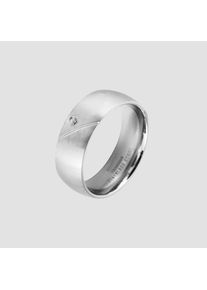 Adelia&acute;s Adelia ́s, Herren, Fingerring &raquo;Herren Ring aus Edelstahl mit Strass Steinchen&laquo;, silber, silber, Material: Edelstahl
