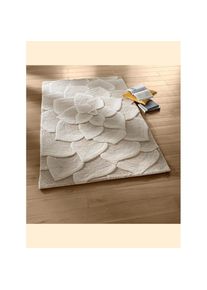 HEINE HOME, Teppich 18 mm H&ouml;he, ecru, Wolle, B : 70 cm 1 Stk. - 18 mm