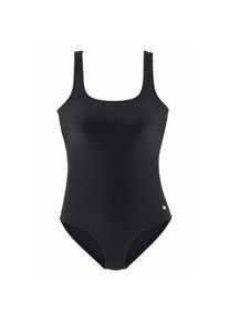 Lascana, Damen, Badeanzug mit gekreuzten B&auml;ndern im R&uuml;cken und Shaping-Effekt, schwarz, Cup F, 40 - Cup F, schwarz, Stylische R&uuml;ckenl&ouml;sung